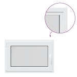vidaXL Fereastră de subsol „RISOR” 90x70 cm oscilo-batantă DIN stânga, albă vidaXL Fereastră de subsol „RISOR” 90x70 cm oscilo-batantă DIN stânga, albă