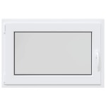 vidaXL Fereastră de subsol „RISOR” 90x70 cm oscilo-batantă DIN stânga, albă vidaXL Fereastră de subsol „RISOR” 90x70 cm oscilo-batantă DIN stânga, albă
