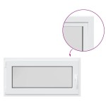 vidaXL Fereastră de subsol „RISOR” 100x50 cm oscilo-batantă DIN stânga, albă vidaXL Fereastră de subsol „RISOR” 100x50 cm oscilo-batantă DIN stânga, albă
