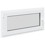 vidaXL Fereastră de subsol „RISOR” 100x50 cm oscilo-batantă DIN stânga, albă vidaXL Fereastră de subsol „RISOR” 100x50 cm oscilo-batantă DIN stânga, albă