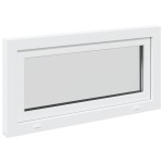 vidaXL Fereastră de subsol „RISOR” 100x50 cm oscilo-batantă DIN stânga, albă vidaXL Fereastră de subsol „RISOR” 100x50 cm oscilo-batantă DIN stânga, albă