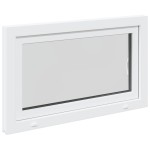vidaXL Fereastră de subsol „RISOR” 100x70 cm oscilo-batantă DIN dreapta, albă vidaXL Fereastră de subsol „RISOR” 100x70 cm oscilo-batantă DIN dreapta, albă