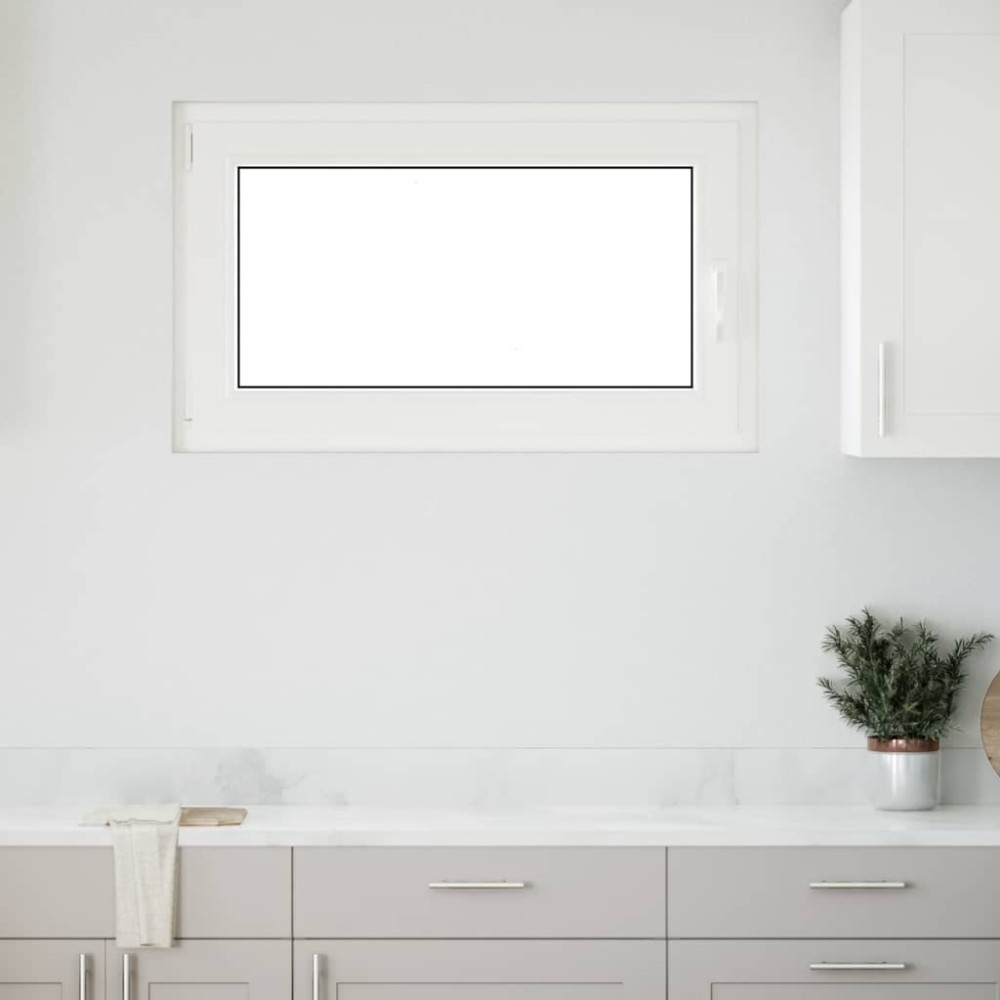 vidaXL Fereastră de subsol „RISOR” 100x70 cm oscilo-batantă DIN stânga, albă