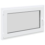 vidaXL Fereastră de subsol „RISOR” 100x70 cm oscilo-batantă DIN stânga, albă vidaXL Fereastră de subsol „RISOR” 100x70 cm oscilo-batantă DIN stânga, albă