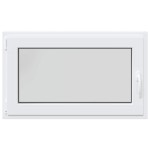vidaXL Fereastră de subsol „RISOR” 100x70 cm oscilo-batantă DIN stânga, albă vidaXL Fereastră de subsol „RISOR” 100x70 cm oscilo-batantă DIN stânga, albă
