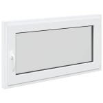 vidaXL Fereastră de subsol RISOR 110x50 cm Pt&Turn DIN dreapta alb vidaXL Fereastră de subsol RISOR 110x50 cm Pt&Turn DIN dreapta alb