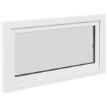 vidaXL Fereastră de subsol RISOR 110x50 cm Pt&Turn DIN dreapta alb vidaXL Fereastră de subsol RISOR 110x50 cm Pt&Turn DIN dreapta alb