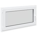 vidaXL Fereastra de subsol RISOR 110x50 cm Pt&Turn DIN stânga alb vidaXL Fereastra de subsol RISOR 110x50 cm Pt&Turn DIN stânga alb