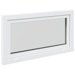 vidaXL Fereastra de subsol RISOR 110x50 cm Pt&Turn DIN stânga alb vidaXL Fereastra de subsol RISOR 110x50 cm Pt&Turn DIN stânga alb