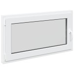 vidaXL Fereastră de subsol „RISOR” 110x70 cm oscilo-batantă DIN stânga, albă vidaXL Fereastră de subsol „RISOR” 110x70 cm oscilo-batantă DIN stânga, albă