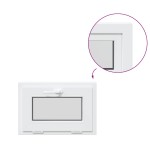 vidaXL Fereastră de subsol „RISOR” 60x40 cm înclinată 2 geamuri albe