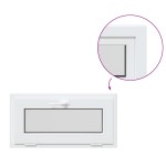 vidaXL Fereastră de subsol RISOR 80x40 cm înclinată 2 geamuri albe