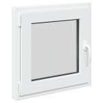 vidaXL Fereastră de subsol „RISOR” 50x50 cm oscilo-batantă DIN stânga, albă