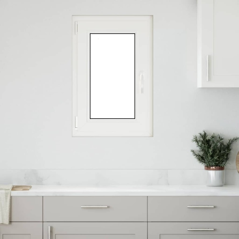 vidaXL Fereastră de subsol „RISOR” 50x75 cm oscilo-batantă DIN stânga, albă
