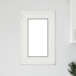 vidaXL Fereastră de subsol „RISOR” 50x75 cm oscilo-batantă DIN stânga, albă vidaXL Fereastră de subsol „RISOR” 50x75 cm oscilo-batantă DIN stânga, albă
