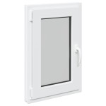 vidaXL Fereastră de subsol „RISOR” 50x75 cm oscilo-batantă DIN stânga, albă vidaXL Fereastră de subsol „RISOR” 50x75 cm oscilo-batantă DIN stânga, albă