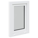 vidaXL Fereastră de subsol „RISOR” 50x75 cm oscilo-batantă DIN stânga, albă vidaXL Fereastră de subsol „RISOR” 50x75 cm oscilo-batantă DIN stânga, albă
