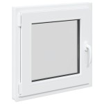 vidaXL Fereastra de subsol „RISOR” 60x60 cm Rabatabil DIN Stânga Alb