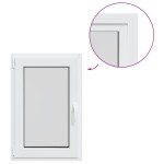 vidaXL Fereastra de subsol „RISOR” 60x80 cm Rabatabil DIN Stânga Alb