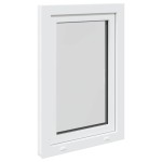 vidaXL Fereastra de subsol „RISOR” 60x90 cm Rabatabil DIN dreapta alb vidaXL Fereastra de subsol „RISOR” 60x90 cm Rabatabil DIN dreapta alb