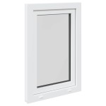 vidaXL Fereastra de subsol „RISOR” 60x90 cm Rabatabil DIN Stânga Alb vidaXL Fereastra de subsol „RISOR” 60x90 cm Rabatabil DIN Stânga Alb