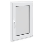 vidaXL Fereastră de subsol „RISOR” 60x100 cm oscilo-batantă DIN dreapta, albă