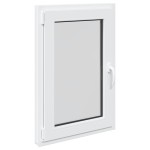 vidaXL Fereastră de subsol „RISOR” 60x100 cm oscilo-batantă DIN stânga, albă vidaXL Fereastră de subsol „RISOR” 60x100 cm oscilo-batantă DIN stânga, albă