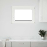 vidaXL Fereastră de subsol „RISOR” 80x50 cm oscilo-batantă DIN dreapta, albă