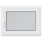 vidaXL Fereastră de subsol „RISOR” 80x50 cm oscilo-batantă DIN dreapta, albă