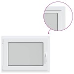 vidaXL Fereastră de subsol „RISOR” 80x50 cm oscilo-batantă DIN stânga, albă vidaXL Fereastră de subsol „RISOR” 80x50 cm oscilo-batantă DIN stânga, albă