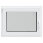 vidaXL Fereastră de subsol „RISOR” 80x50 cm oscilo-batantă DIN stânga, albă vidaXL Fereastră de subsol „RISOR” 80x50 cm oscilo-batantă DIN stânga, albă