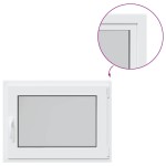 vidaXL Fereastră de subsol „RISOR” 80x70 cm oscilo-batantă DIN dreapta, albă vidaXL Fereastră de subsol „RISOR” 80x70 cm oscilo-batantă DIN dreapta, albă