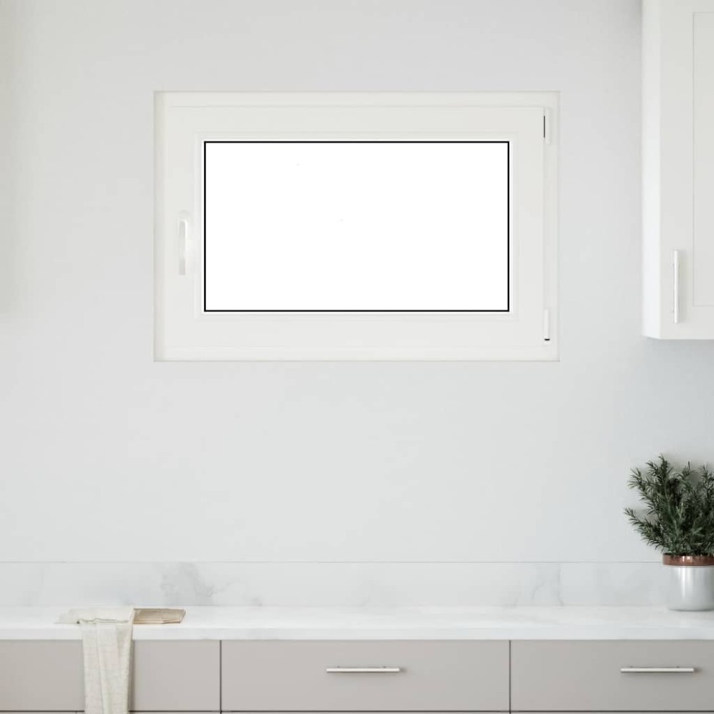 vidaXL Fereastră de subsol „RISOR” 90x50 cm oscilo-batantă DIN dreapta, albă