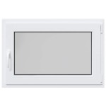 vidaXL Fereastră de subsol „RISOR” 90x50 cm oscilo-batantă DIN dreapta, albă vidaXL Fereastră de subsol „RISOR” 90x50 cm oscilo-batantă DIN dreapta, albă