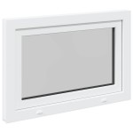 vidaXL Fereastră de subsol „RISOR” 90x50 cm oscilo-batantă DIN dreapta, albă vidaXL Fereastră de subsol „RISOR” 90x50 cm oscilo-batantă DIN dreapta, albă