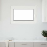 vidaXL Fereastră de subsol „RISOR” 90x50 cm oscilo-batantă DIN stânga, albă vidaXL Fereastră de subsol „RISOR” 90x50 cm oscilo-batantă DIN stânga, albă
