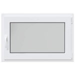 vidaXL Fereastră de subsol „RISOR” 90x70 cm oscilo-batantă DIN dreapta, albă
