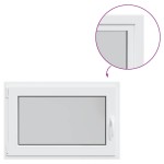 vidaXL Fereastră de subsol „RISOR” 90x70 cm oscilo-batantă DIN stânga, albă vidaXL Fereastră de subsol „RISOR” 90x70 cm oscilo-batantă DIN stânga, albă