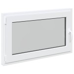 vidaXL Fereastră de subsol „RISOR” 100x50 cm oscilo-batantă DIN stânga, albă