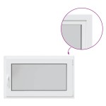 vidaXL Fereastră de subsol „RISOR” 100x70 cm oscilo-batantă DIN dreapta, albă