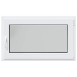vidaXL Fereastră de subsol „RISOR” 100x70 cm oscilo-batantă DIN dreapta, albă