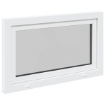 vidaXL Fereastră de subsol „RISOR” 100x70 cm oscilo-batantă DIN dreapta, albă