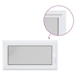 vidaXL Fereastra de subsol RISOR 110x60 cm Pt&Turn DIN stânga alb