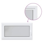 vidaXL Fereastră de subsol „RISOR” 110x70 cm oscilo-batantă DIN stânga, albă vidaXL Fereastră de subsol „RISOR” 110x70 cm oscilo-batantă DIN stânga, albă