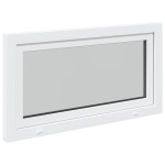 vidaXL Fereastră de subsol „RISOR” 110x70 cm oscilo-batantă DIN stânga, albă vidaXL Fereastră de subsol „RISOR” 110x70 cm oscilo-batantă DIN stânga, albă