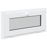 vidaXL Fereastră de subsol „RISOR” 80x40 cm înclinat 3 geam alb vidaXL Fereastră de subsol „RISOR” 80x40 cm înclinat 3 geam alb