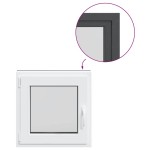 vidaXL Fereastră de subsol „RISOR” 50x50 cm oscilo-batantă DIN stânga antracit vidaXL Fereastră de subsol „RISOR” 50x50 cm oscilo-batantă DIN stânga antracit