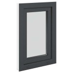 vidaXL Fereastră de subsol „RISOR” 50x75 cm oscilo-batantă DIN stânga antracit vidaXL Fereastră de subsol „RISOR” 50x75 cm oscilo-batantă DIN stânga antracit