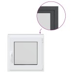 vidaXL Fereastra de subsol 60x60 cm Rabatabil DIN dreapta Antracit vidaXL Fereastra de subsol 60x60 cm Rabatabil DIN dreapta Antracit