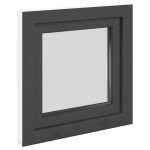 vidaXL Fereastra de subsol 60x60 cm Rabatabil DIN dreapta Antracit vidaXL Fereastra de subsol 60x60 cm Rabatabil DIN dreapta Antracit